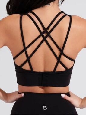Buffbunny Geo Sports Bra In Onyx Black Size M